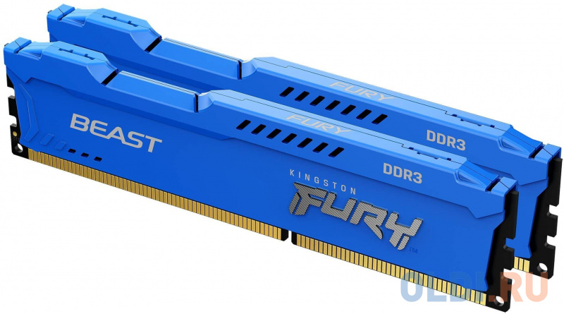 Оперативная память для компьютера Kingston FURY Beast Blue DIMM 16Gb DDR3 1866MHz KF318C10BK2/16
Оперативная память для компьютера Kingston FURY Beast Blue DIMM 16Gb DDR3 1866MHz KF318C10BK2/16