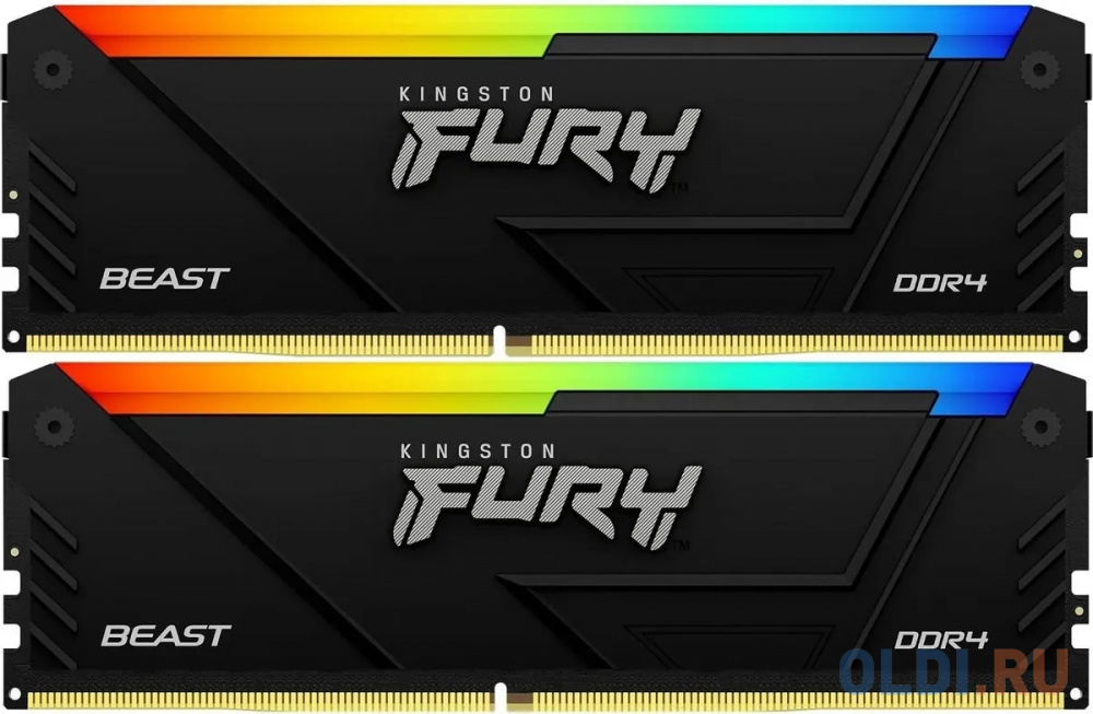 Оперативная память для компьютера Kingston Fury Beast RGB DIMM 16Gb DDR4 2666 MHz KF426C16BB2AK2/16
Оперативная память для компьютера Kingston Fury Beast RGB DIMM 16Gb DDR4 2666 MHz KF426C16BB2AK2/16