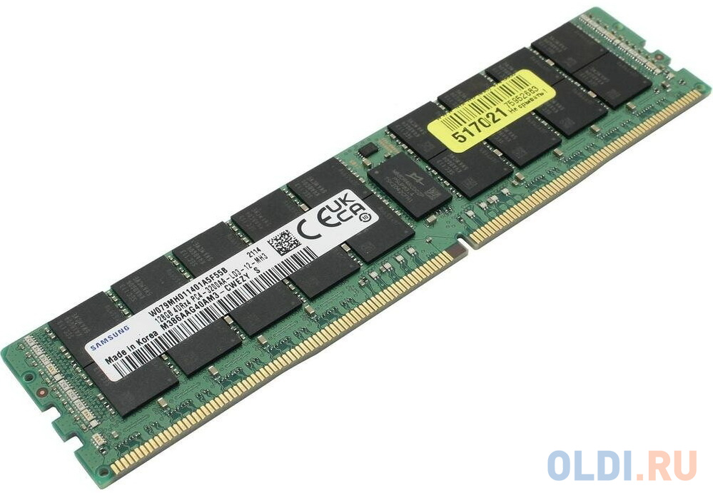 Модуль памяти Samsung M386AAG40AM3-CWEZY 128GB (1x128GB), DDR4-3200, LRDIMM, ECC Reg, 4Rx4
Модуль памяти Samsung M386AAG40AM3-CWEZY 128GB (1x128GB), DDR4-3200, LRDIMM, ECC Reg, 4Rx4