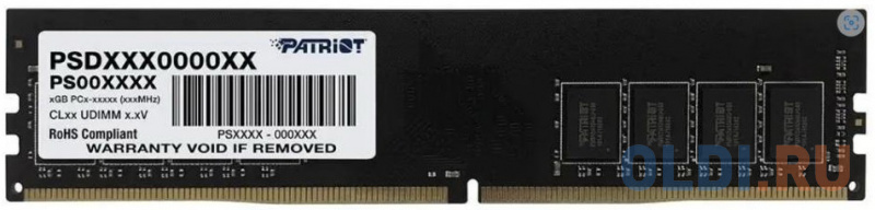 Оперативная память для компьютера Patriot Signature DIMM 16Gb DDR4 3200 MHz PSD416G320082
Оперативная память для компьютера Patriot Signature DIMM 16Gb DDR4 3200 MHz PSD416G320082