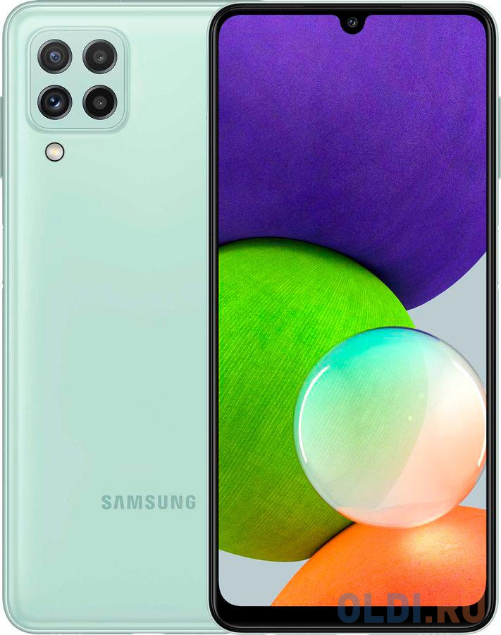 Смартфон Samsung SM-A225F Galaxy A22 64Gb 4Gb мятный моноблок 3G 4G 6.4" 720x1600 Android 11 48Mpix 802.11 b/g/n/ac NFC GPS GSM900/1800 GSM1900 T
Смартфон Samsung SM-A225F Galaxy A22 64Gb 4Gb мятный моноблок 3G 4G 6.4" 720x1600 Android 11 48Mpix 802.11 b/g/n/ac NFC GPS GSM900/1800 GSM1900 T