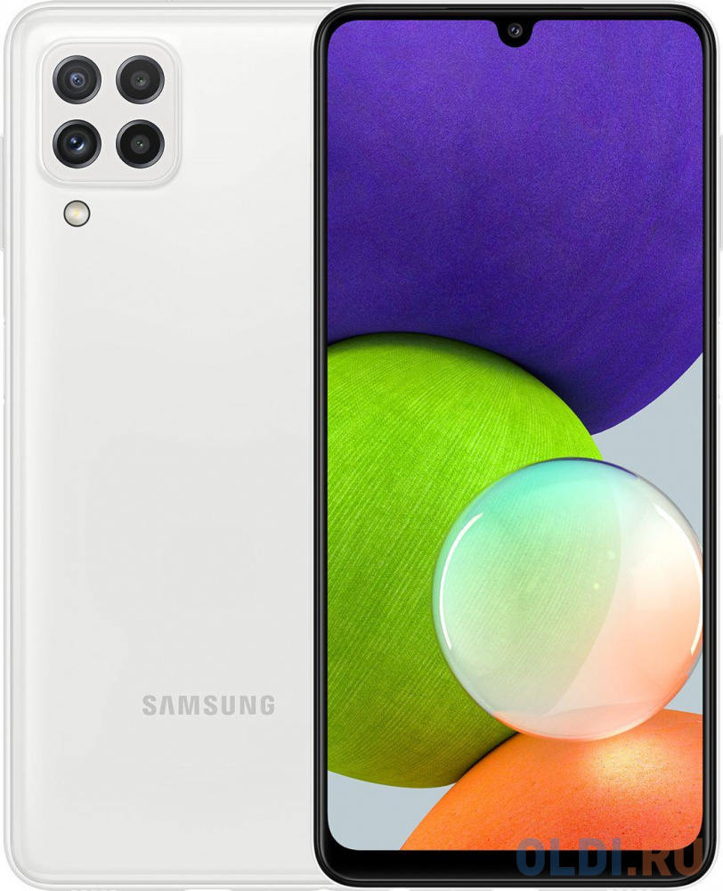 Смартфон Samsung SM-A225F Galaxy A22 64Gb 4Gb белый моноблок 3G 4G 2Sim 6.4" 720x1600 Android 11 48Mpix 802.11 b/g/n/ac NFC GPS GSM900/1800 GSM19
Смартфон Samsung SM-A225F Galaxy A22 64Gb 4Gb белый моноблок 3G 4G 2Sim 6.4" 720x1600 Android 11 48Mpix 802.11 b/g/n/ac NFC GPS GSM900/1800 GSM19