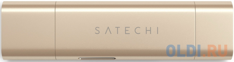 Кардридер Satechi Aluminum Type-C USB 3.0 and Micro/SD. Интерфейсы USB 3.0 и Type-C. Цвет золотой., Золотистый
Кардридер Satechi Aluminum Type-C USB 3.0 and Micro/SD. Интерфейсы USB 3.0 и Type-C. Цвет золотой., Золотистый