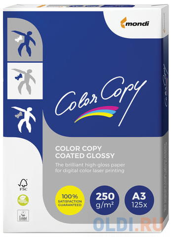 Бумага COLOR COPY GLOSSY, мелованная глянцевая, А3, 250 г/м2, 125 л., для полноцветной лазерной печати, А++, Австрия, 138% (CIE)
Бумага COLOR COPY GLOSSY, мелованная глянцевая, А3, 250 г/м2, 125 л., для полноцветной лазерной печати, А++, Австрия, 138% (CIE)