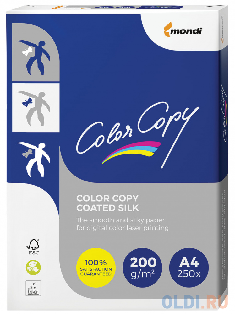 Бумага COLOR COPY SILK, мелованная матовая, А4, 200 г/м2, 250 л., для полноцветной лазерной печати, А++, Австрия, 138% (CIE), A4-27764
Бумага COLOR COPY SILK, мелованная матовая, А4, 200 г/м2, 250 л., для полноцветной лазерной печати, А++, Австрия, 138% (CIE), A4-27764