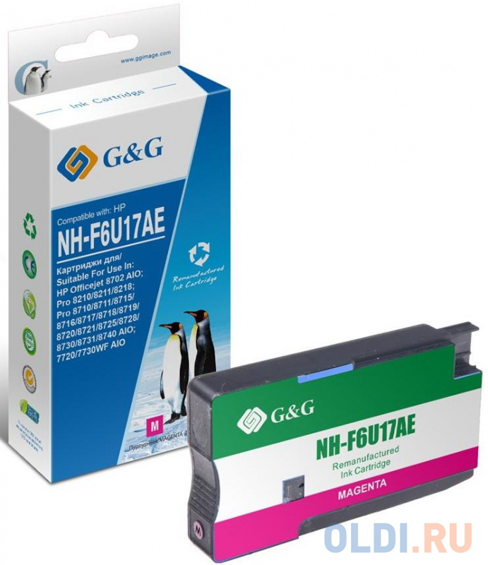 Картридж струйный G&G NH-F6U17AE F6U17AE пурпурный (26мл) для HP OJ Pro 7740/8210/8218/8710/8715
Картридж струйный G&G NH-F6U17AE F6U17AE пурпурный (26мл) для HP OJ Pro 7740/8210/8218/8710/8715