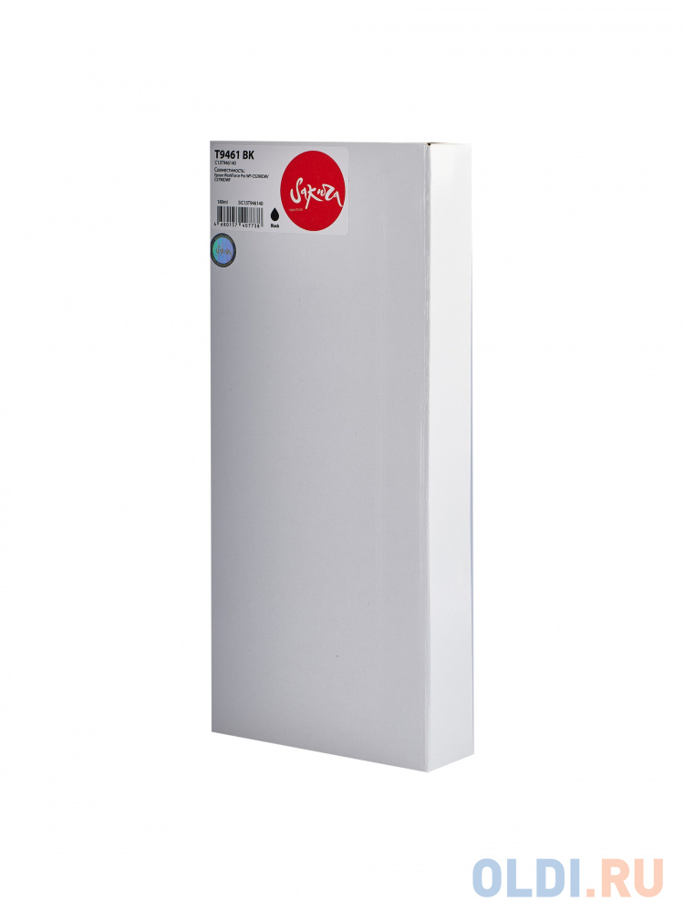 Контейнер с чернилами Sakura C13T946140 (T9461 BK) для Epson WorkForce Pro WF-C5290DW/C5790DWF, пигментный тип чернил, черный, 180 мл., 10000 к.
Контейнер с чернилами Sakura C13T946140 (T9461 BK) для Epson WorkForce Pro WF-C5290DW/C5790DWF, пигментный тип чернил, черный, 180 мл., 10000 к.