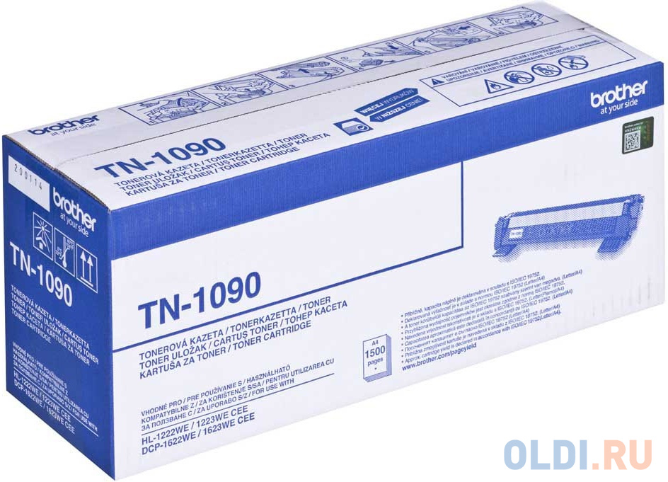 Brother TN1090 Картридж для HL1222WE/HL-1223WE/DCP-1622WE/DCP-1623WE (1500 стр.)
Brother TN1090 Картридж для HL1222WE/HL-1223WE/DCP-1622WE/DCP-1623WE (1500 стр.)