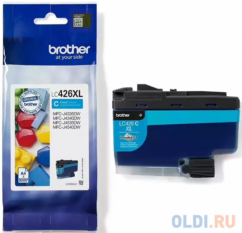 Brother LC-426XLC Картридж струйный для MFCJ4340DW/J4540DW/J4540DWXL голубой 5000 стр.
Brother LC-426XLC Картридж струйный для MFCJ4340DW/J4540DW/J4540DWXL голубой 5000 стр.