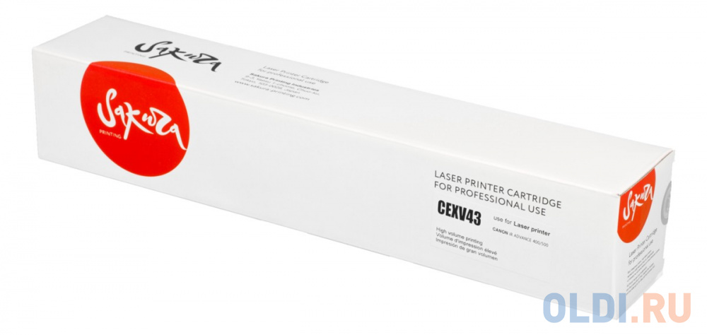 Тонер-туба Sakura CEXV43 (2788B002) для Canon iRADVANCE400i/iRADVANCE500i, черный, 15200 к.
Тонер-туба Sakura CEXV43 (2788B002) для Canon iRADVANCE400i/iRADVANCE500i, черный, 15200 к.