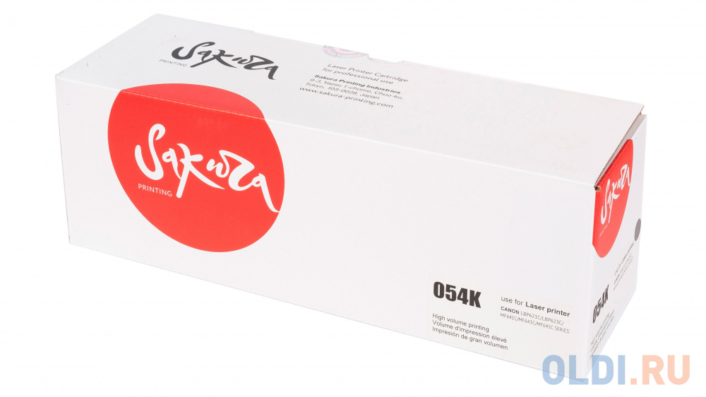 Картридж Sakura CRG054K для Canon LB P621Cw/P623Cdw/MF641Cw/643Cdw/645Cx, черный, 1500 к.
Картридж Sakura CRG054K для Canon LB P621Cw/P623Cdw/MF641Cw/643Cdw/645Cx, черный, 1500 к.