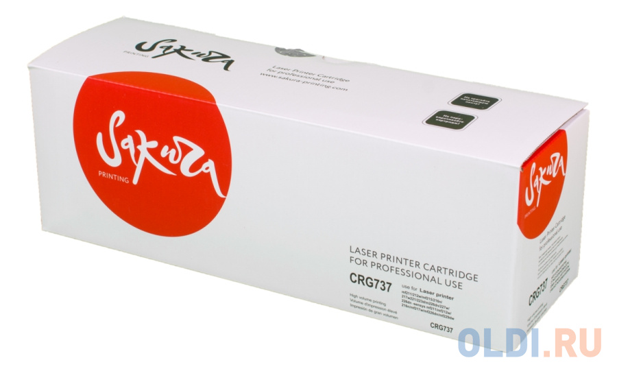 Картридж Sakura CRG737 (9435B004) для Canon MF229dw/ MF226dn/ MF217w/ MF216n/ MF212w/ MF211, черный, 2400 к.
Картридж Sakura CRG737 (9435B004) для Canon MF229dw/ MF226dn/ MF217w/ MF216n/ MF212w/ MF211, черный, 2400 к.