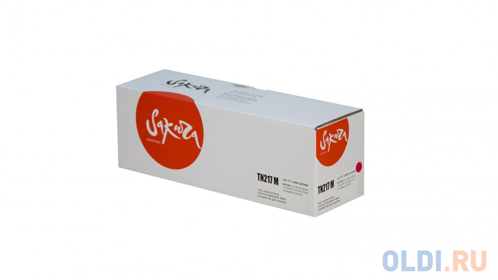 Картридж Sakura TN217M для Brother DCP-L3550CDW/DCP-L3550/HL-L3230CDW/HL-L3230/MFC-L3770CDW/MFC-L3770, пурпурный, 2300 к.
Картридж Sakura TN217M для Brother DCP-L3550CDW/DCP-L3550/HL-L3230CDW/HL-L3230/MFC-L3770CDW/MFC-L3770, пурпурный, 2300 к.