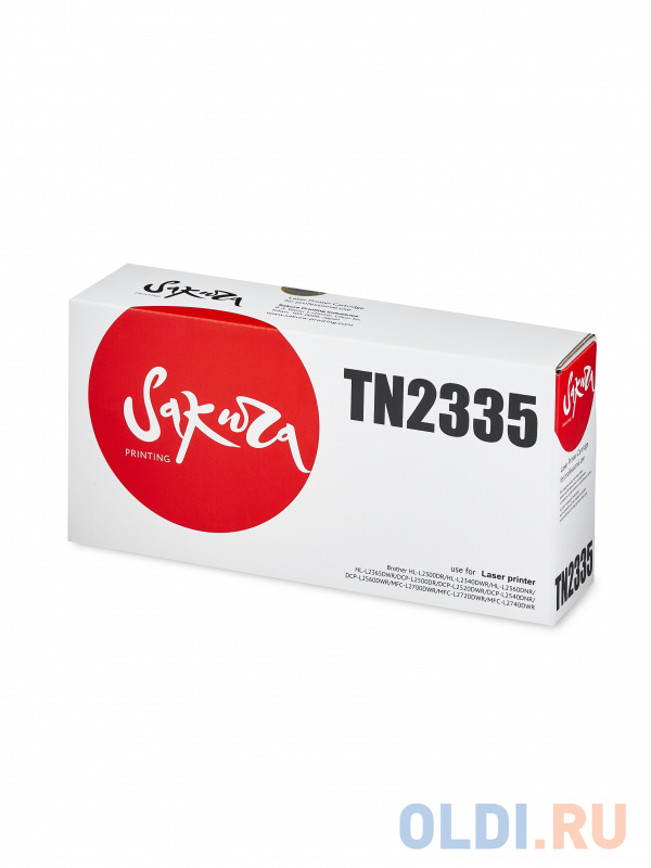 Картридж Sakura TN2335 для Brother HL-L2300DR/HL-L2340DWR/HL-L2360DNR/HL-L2365DWR/MFC-L2740DWR/DCP-L2500DR/DCP-L2520DWR/DCP-L2540DNR/DCP-L2560DWR/MFC-
Картридж Sakura TN2335 для Brother HL-L2300DR/HL-L2340DWR/HL-L2360DNR/HL-L2365DWR/MFC-L2740DWR/DCP-L2500DR/DCP-L2520DWR/DCP-L2540DNR/DCP-L2560DWR/MFC-