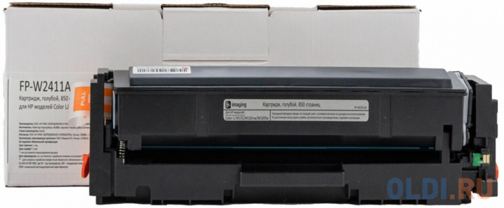 Картридж F+ imaging, голубой, 850 страниц, для HP моделей Color LJ M155/M182nw/M183fw (аналог W2411A(216A)), FP-W2411A
Картридж F+ imaging, голубой, 850 страниц, для HP моделей Color LJ M155/M182nw/M183fw (аналог W2411A(216A)), FP-W2411A