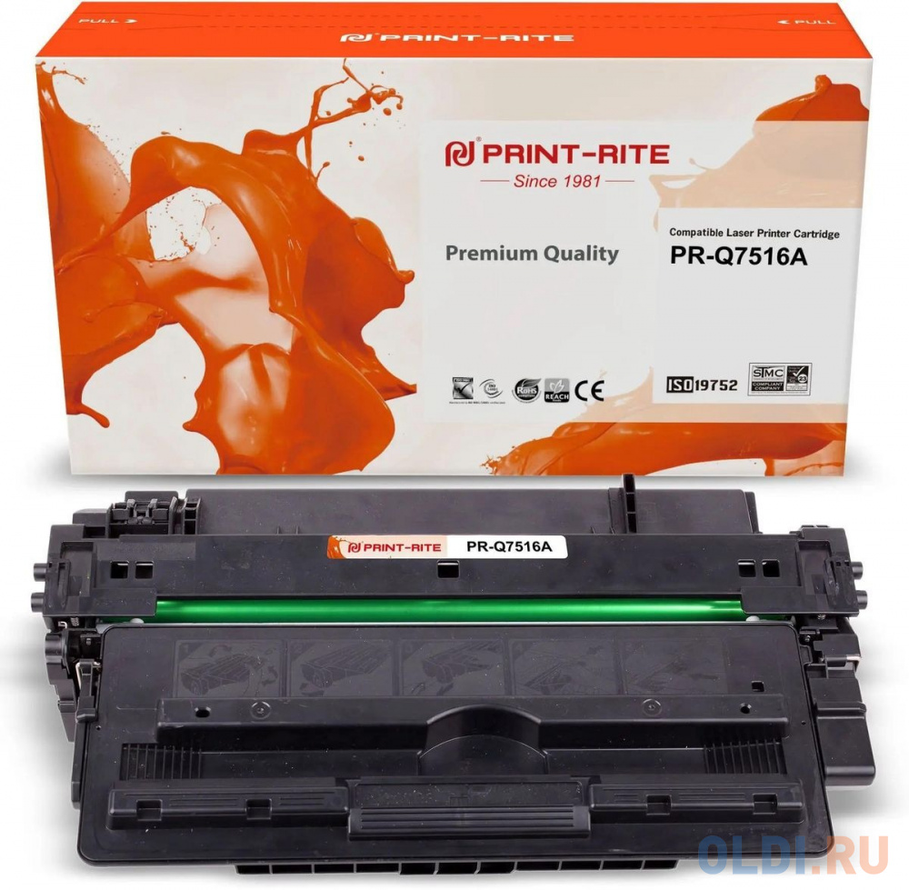 Картридж лазерный Print-Rite PR-Q7516A TFH415BPU1J черный (12000стр.) для HP LJ 5200/5200N/5200L/5200TN/5200DTN, LBP-3500/3900/3950
Картридж лазерный Print-Rite PR-Q7516A TFH415BPU1J черный (12000стр.) для HP LJ 5200/5200N/5200L/5200TN/5200DTN, LBP-3500/3900/3950