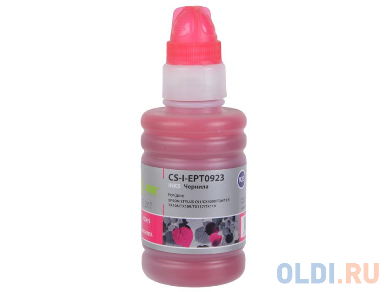 Чернила Cactus CS-I-EPT0923 для Epson Stylus C91/ CX4300/ T26/ T27/ TX106/ TX109 100мл пурпурный
Чернила Cactus CS-I-EPT0923 для Epson Stylus C91/ CX4300/ T26/ T27/ TX106/ TX109 100мл пурпурный