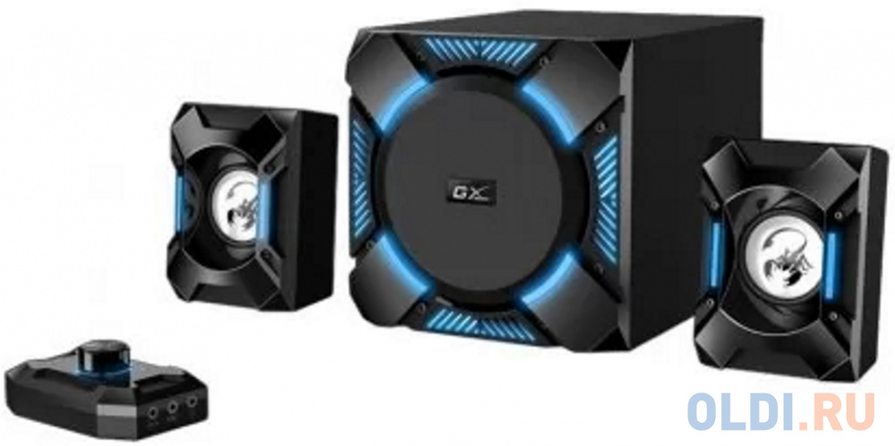 Компьютерные игровые колонки Genius SW-G2.1 1200, 100-240В,36Вт (Сабвуфер: 24Вт, Сателлиты: 6Втx2), мощные басы, синяя подстветка, блок управления, ра
Компьютерные игровые колонки Genius SW-G2.1 1200, 100-240В,36Вт (Сабвуфер: 24Вт, Сателлиты: 6Втx2), мощные басы, синяя подстветка, блок управления, ра