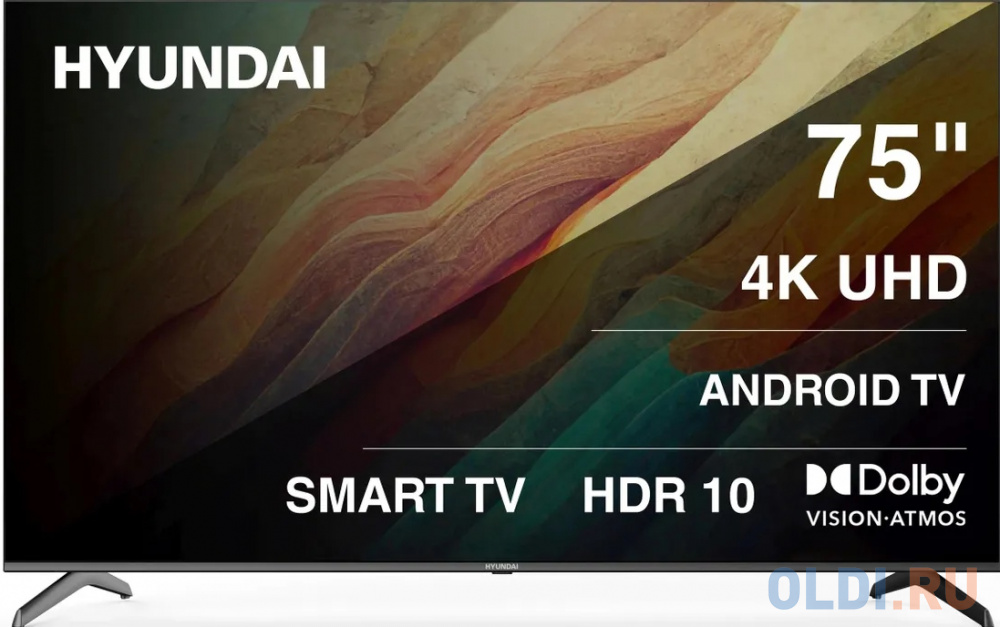 Телевизор LED Hyundai 75" H-LED75BU7009 Android TV Frameless черный 4K Ultra HD 60Hz DVB-T DVB-T2 DVB-C DVB-S DVB-S2 USB WiFi Smart TV
Телевизор LED Hyundai 75" H-LED75BU7009 Android TV Frameless черный 4K Ultra HD 60Hz DVB-T DVB-T2 DVB-C DVB-S DVB-S2 USB WiFi Smart TV