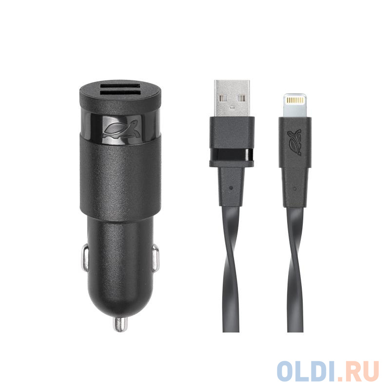 Автомобильное зарядное устройство RIVAPOWER VA4225 BD2 черное 3,4A / 2USB, с кабелем MFi Lightning, Черный
Автомобильное зарядное устройство RIVAPOWER VA4225 BD2 черное 3,4A / 2USB, с кабелем MFi Lightning, Черный