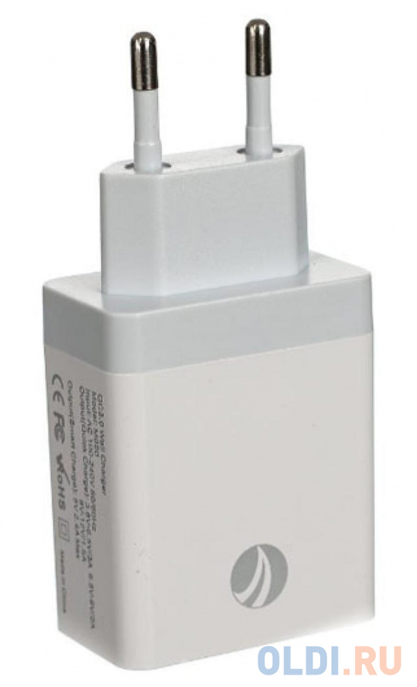 Зарядное устройство 2 порта AC (EU Plug 100-220V) - USB, IC, Quick Charge 3.0 VCOM <M050/CA-M050, Белый
Зарядное устройство 2 порта AC (EU Plug 100-220V) - USB, IC, Quick Charge 3.0 VCOM <M050/CA-M050, Белый