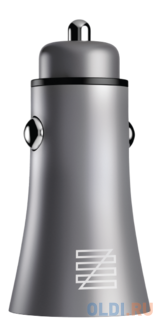 Автомобильное зарядное устройство LENZZA Razzo Metallic Car Charger. Два порта USB 5В, 2,1А. Цвет графит
Автомобильное зарядное устройство LENZZA Razzo Metallic Car Charger. Два порта USB 5В, 2,1А. Цвет графит