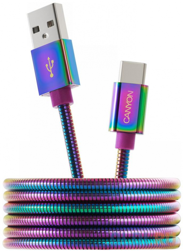 Кабель CANYON Type C USB 2.0 standard cable, Power output 5V/9V 2A, OD 3.8mm, metal shell, cable length 1.2m, Rainbow, 14*6*1000mm, 0.04kg
Кабель CANYON Type C USB 2.0 standard cable, Power output 5V/9V 2A, OD 3.8mm, metal shell, cable length 1.2m, Rainbow, 14*6*1000mm, 0.04kg