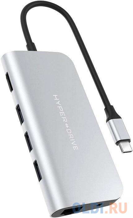 Разветвитель USB Type-C HyperDrive HD30F-SILVER 3 х USB 3.1 RJ-45 HDMI USB Type-C microSD SD 3.5мм miniJack серебристый
Разветвитель USB Type-C HyperDrive HD30F-SILVER 3 х USB 3.1 RJ-45 HDMI USB Type-C microSD SD 3.5мм miniJack серебристый