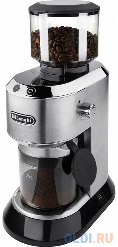 Кофемолка Delonghi KG520.M, 150Вт, 18 регулировок степени помола, емкость для молотого кофе (на 170 г), вес 2.75 кг, серебро/черный
Кофемолка Delonghi KG520.M, 150Вт, 18 регулировок степени помола, емкость для молотого кофе (на 170 г), вес 2.75 кг, серебро/черный