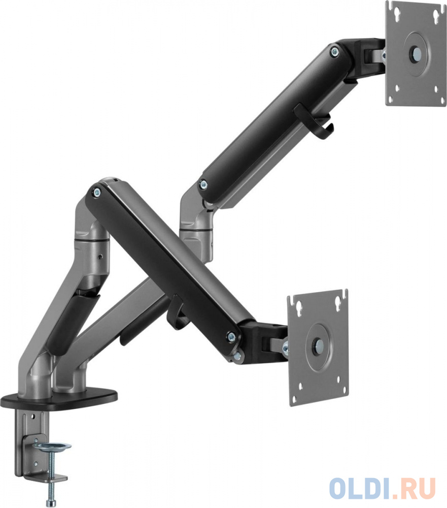 Кронштейн для мониторов Ultramounts UM735BL черный/серый 17"-27" макс.7кг крепление к столешнице поворот и наклон
Кронштейн для мониторов Ultramounts UM735BL черный/серый 17"-27" макс.7кг крепление к столешнице поворот и наклон