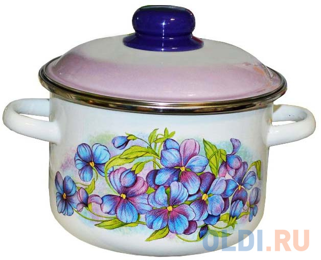 Кастрюля СТАЛЬЭМАЛЬ Фиалка 18 см 3 л эмалированная сталь 7RD181M 
Кастрюля СТАЛЬЭМАЛЬ Фиалка 18 см 3 л эмалированная сталь 7RD181M