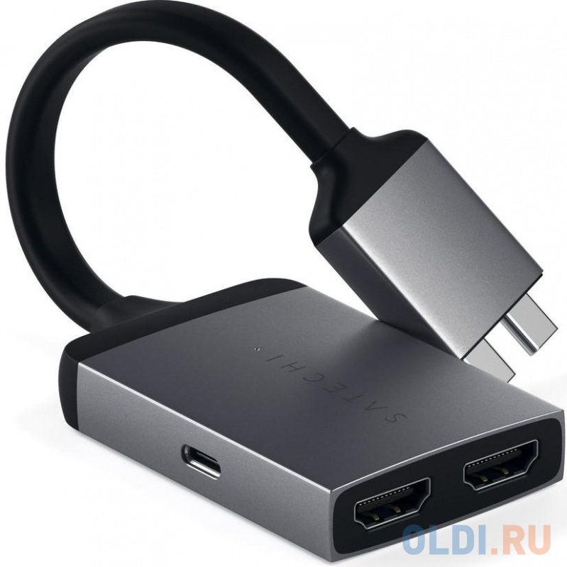 Адаптер Satechi Type-C Dual HDMI Adapter для MacBook с двумя портами USB-C (2018-2020 MacBook Pro, 2018-2020 MacBook Air, 2018 Mac Mini). Порты 2 x HD
Адаптер Satechi Type-C Dual HDMI Adapter для MacBook с двумя портами USB-C (2018-2020 MacBook Pro, 2018-2020 MacBook Air, 2018 Mac Mini). Порты 2 x HD