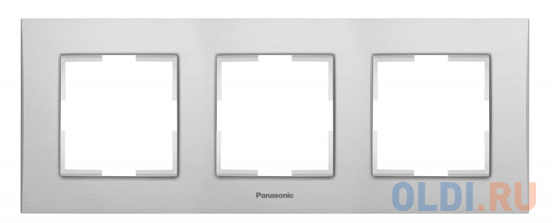 Рамка Panasonic Karre Plus WKTF08033AS-RU 3x горизонтальный монтаж металл серебро (упак.:1шт)
Рамка Panasonic Karre Plus WKTF08033AS-RU 3x горизонтальный монтаж металл серебро (упак.:1шт)
