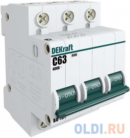 Автоматический выключатель Schneider Electric 3Р 40А х-ка C ВА-101 4.5кА DEKraft 11082DEK
Автоматический выключатель Schneider Electric 3Р 40А х-ка C ВА-101 4.5кА DEKraft 11082DEK