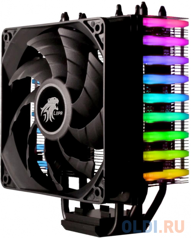 Lepa CPU cooler LPANL12-MS NEOllusion RGB Sync TDP 200W, 4*heatpipe, FAN 120mm, 600~1800rpm, 17~22dBA, RGB
Lepa CPU cooler LPANL12-MS NEOllusion RGB Sync TDP 200W, 4*heatpipe, FAN 120mm, 600~1800rpm, 17~22dBA, RGB