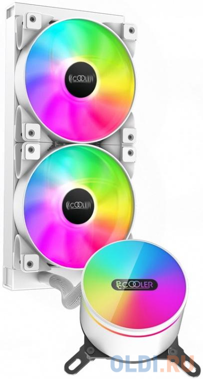 PCCooler Комплект водяного охлаждения GI-CX240 ARGB LGA2066/2011/1366/115х/775/AM4/FM1/2/2+/AM2/2+/3/3+ (6шт/кор, TDP 250W, 3 pin 5V Addressable RGB п
PCCooler Комплект водяного охлаждения GI-CX240 ARGB LGA2066/2011/1366/115х/775/AM4/FM1/2/2+/AM2/2+/3/3+ (6шт/кор, TDP 250W, 3 pin 5V Addressable RGB п