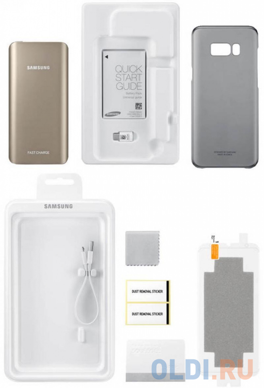Портативное зарядное устройство Samsung EB-WG95ABBRGRU для Samsung Galaxy S8 + защитная пленка + чех
Портативное зарядное устройство Samsung EB-WG95ABBRGRU для Samsung Galaxy S8 + защитная пленка + чех