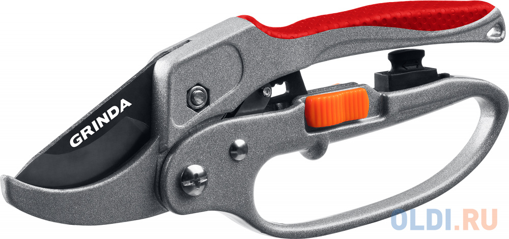 GRINDA G-15, 200 мм, стальные лезвия, храповый механизм, с эфесом, с алюминиевыми рукоятками, контактный секатор (8-423034)
GRINDA G-15, 200 мм, стальные лезвия, храповый механизм, с эфесом, с алюминиевыми рукоятками, контактный секатор (8-423034)