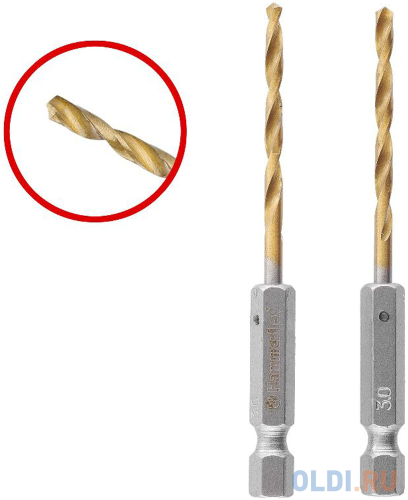 Сверло HAMMER Flex 202-803 DR MT 3,0мм*81 тип хвостовика - HEX, металл, HSS-4241, TIN, 2шт.
Сверло HAMMER Flex 202-803 DR MT 3,0мм*81 тип хвостовика - HEX, металл, HSS-4241, TIN, 2шт.