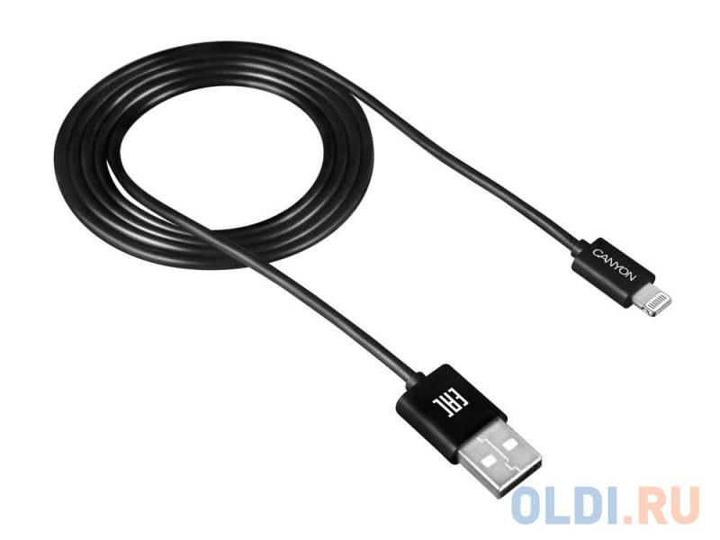 Кабель Lightning 1м Canyon CNE-CFI1B круглый черный
Кабель Lightning 1м Canyon CNE-CFI1B круглый черный