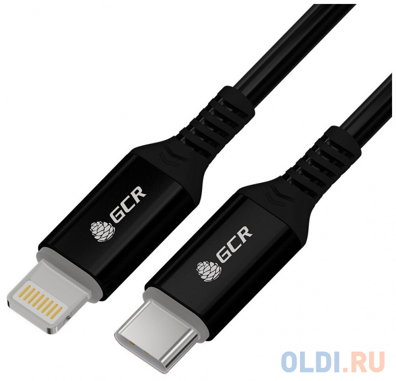 GCR Кабель PREMIUM 1.5m TypeC/Lightning MFI POWER DELIVERY 18 W, быстрая зарядка, черный силикон, AL case черный, черный ПВХ, GCR-53532
GCR Кабель PREMIUM 1.5m TypeC/Lightning MFI POWER DELIVERY 18 W, быстрая зарядка, черный силикон, AL case черный, черный ПВХ, GCR-53532