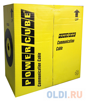 Кабель UTP Power Cube (PC-UPC-6004E-SO) кат.6 МЕДЬ однож. 4х2х0.56 мм, 305 м pullbox, серый (FLUKE TEST
Кабель UTP Power Cube (PC-UPC-6004E-SO) кат.6 МЕДЬ однож. 4х2х0.56 мм, 305 м pullbox, серый (FLUKE TEST