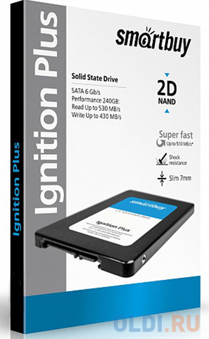 Твердотельный накопитель SSD 2.5" 120GB Smartbuy Ignition PLUS Read 560Mb/s Write 465Mb/s SATA SB120GB-IGNP-25SAT3
Твердотельный накопитель SSD 2.5" 120GB Smartbuy Ignition PLUS Read 560Mb/s Write 465Mb/s SATA SB120GB-IGNP-25SAT3