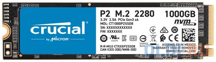 Твердотельный накопитель SSD M.2 1 Tb Crucial CT1000P2SSD8 Read 1800Mb/s Write 2400Mb/s 3D QLC NAND
Твердотельный накопитель SSD M.2 1 Tb Crucial CT1000P2SSD8 Read 1800Mb/s Write 2400Mb/s 3D QLC NAND