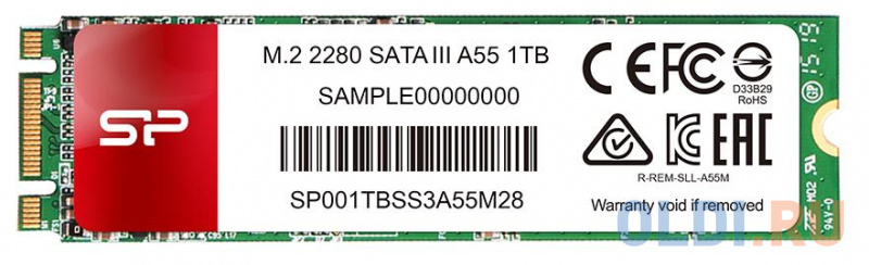 Твердотельный накопитель SSD M.2 1 Tb Silicon Power SP001TBSS3A55M28 Read 560Mb/s Write 530Mb/s 3D NAND TLC
Твердотельный накопитель SSD M.2 1 Tb Silicon Power SP001TBSS3A55M28 Read 560Mb/s Write 530Mb/s 3D NAND TLC