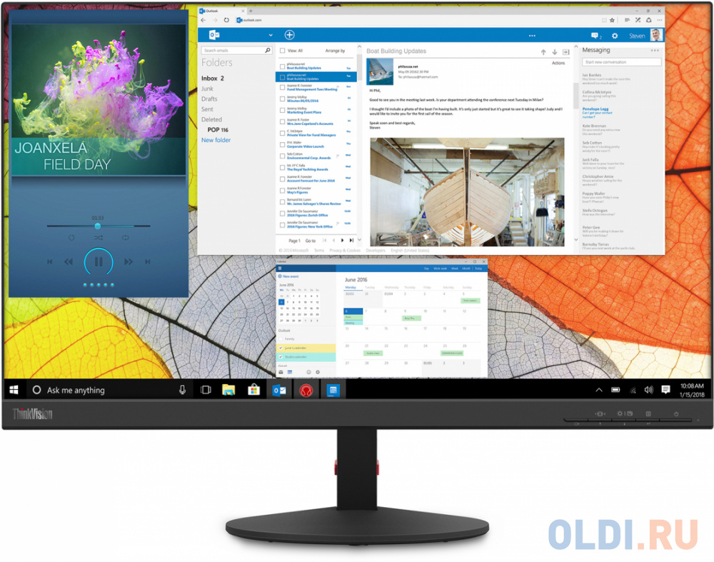 Монитор 24" Lenovo ThinkVision S24q-10 черный IPS 2560x1440 300 cd/m^2 4 ms VGA HDMI Аудио 61E7GAT1EU
Монитор 24" Lenovo ThinkVision S24q-10 черный IPS 2560x1440 300 cd/m^2 4 ms VGA HDMI Аудио 61E7GAT1EU