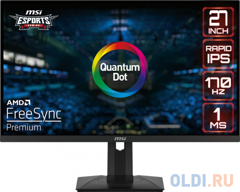 Монитор 27" MSI Optix G274QPF, Черный
Монитор 27" MSI Optix G274QPF, Черный