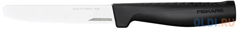 Нож кухонный Fiskars Hard Edge (1054947) стальной для томатов лезв.114мм серрейт. заточка черный
Нож кухонный Fiskars Hard Edge (1054947) стальной для томатов лезв.114мм серрейт. заточка черный