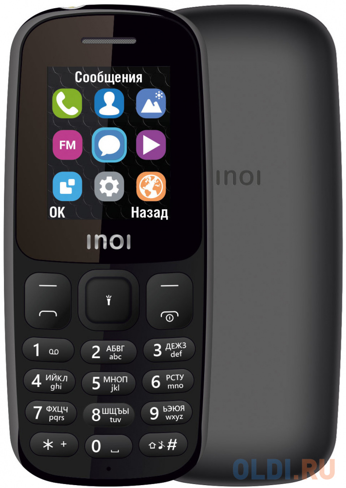

Мобильный телефон Inoi 101 черный 1.8" 32 Мб Bluetooth