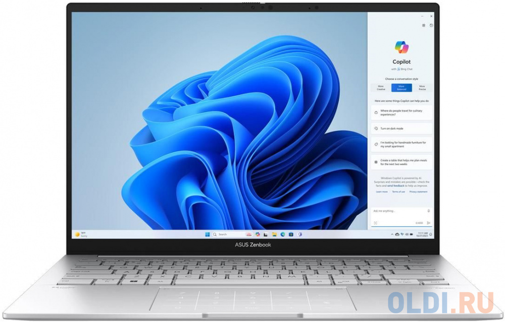 Ноутбук ASUS Zenbook 14 Ultra 7 155H/16Gb/SSD1Tb/14.0"/OLED/FHD/Win11H/silver (90NB11R2-M00ZV0)
Ноутбук ASUS Zenbook 14 Ultra 7 155H/16Gb/SSD1Tb/14.0"/OLED/FHD/Win11H/silver (90NB11R2-M00ZV0)